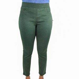 NWT NYDJ Not Your Daughters Jeans ALPINE GREEN Pull On Legging Petite